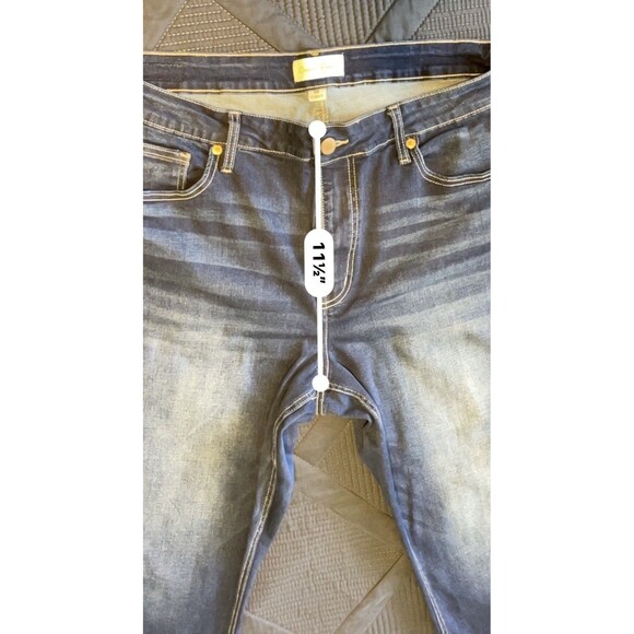 Copper Flash Jeans Curvy Ankle Skinny Midrise Stretch Women’s Size 16 - Picture 11 of 12